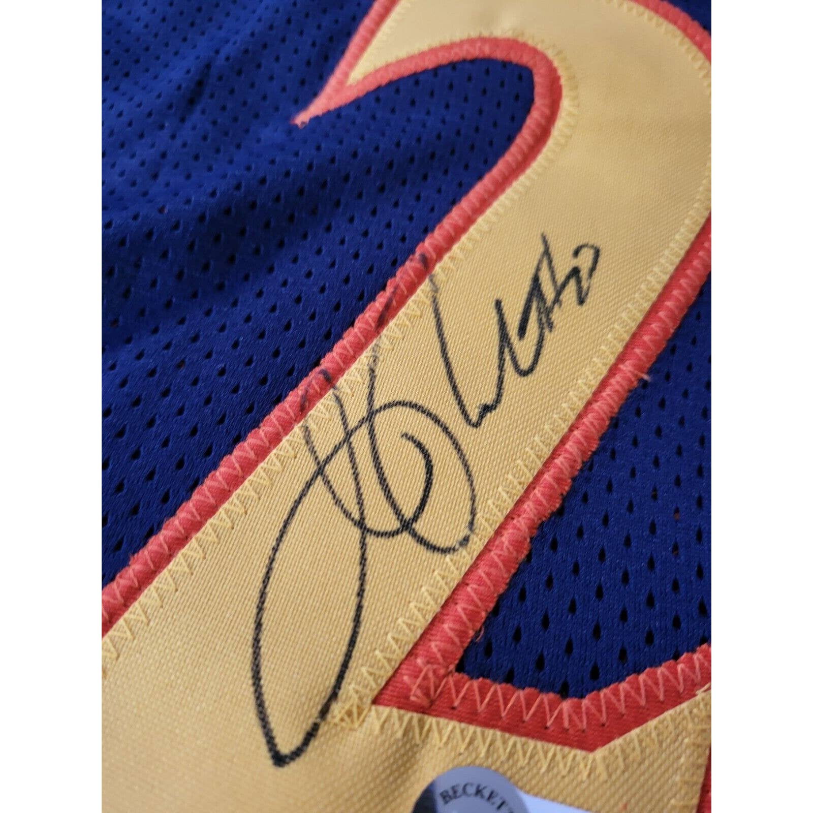 Jason Richardson Autographed/Signed Jersey Beckett Golden State Warriors - TreasuresEvolved