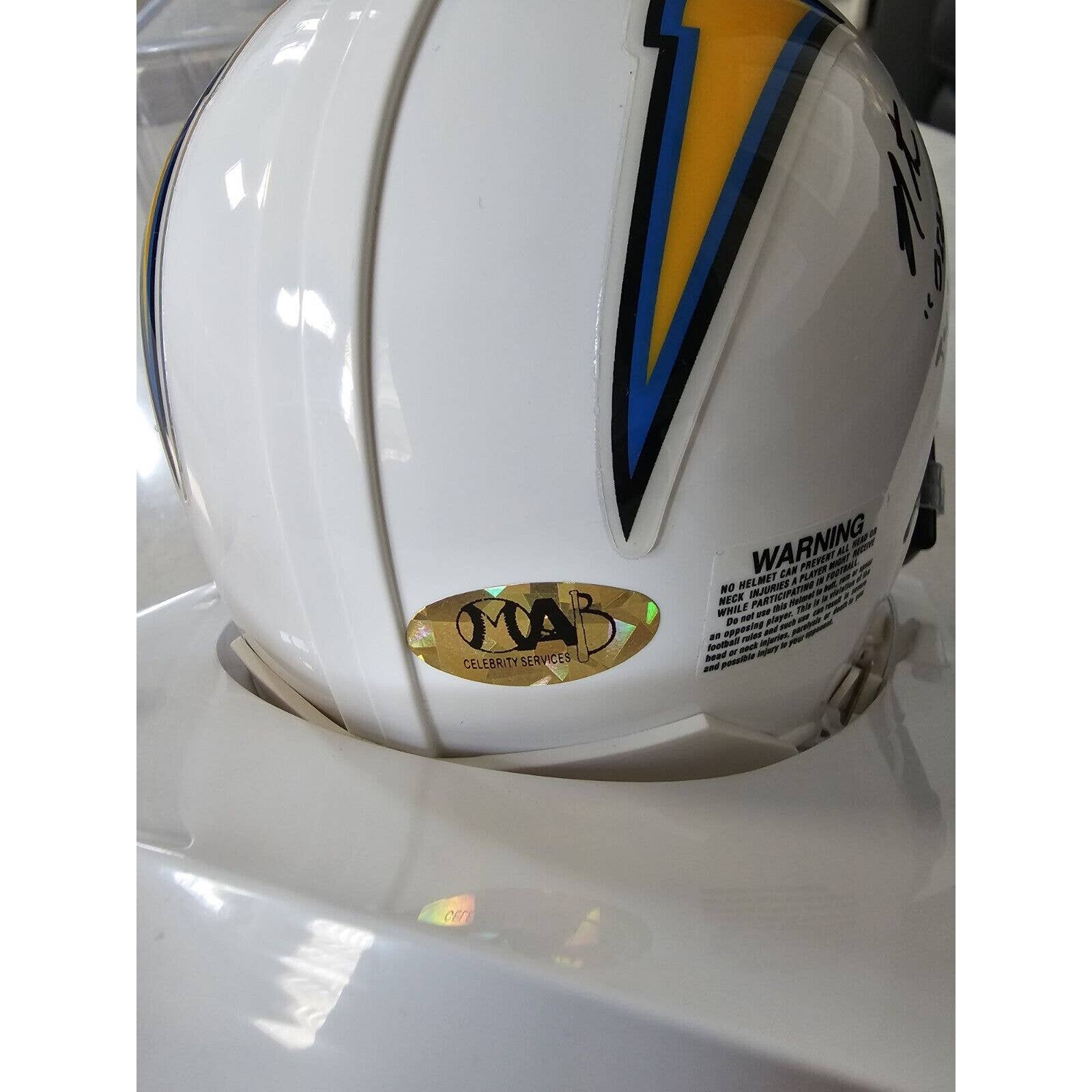 Natrone Means Autographed/Signed Mini Helmet San Diego Chargers LA A - TreasuresEvolved