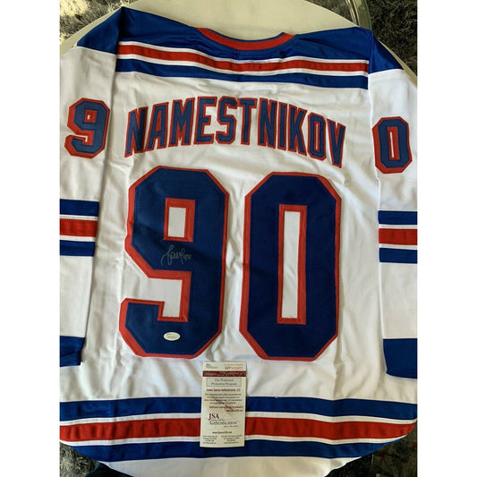 Vladislav Namestnikov Autographed/Signed Jersey JSA COA New York Rangers - TreasuresEvolved