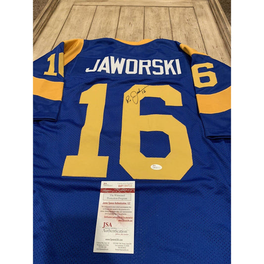 Ron Jaworski Autographed/Signed Jersey JSA COA Los Angeles Rams LA - TreasuresEvolved