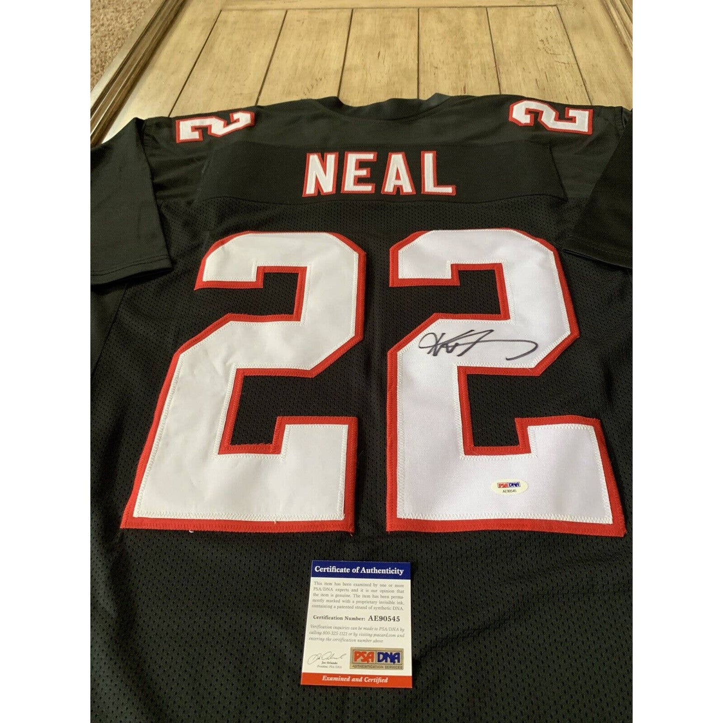 Keanu Neal Autographed/Signed Jersey PSA/DNA Atlanta Falcons Florida Gators - TreasuresEvolved