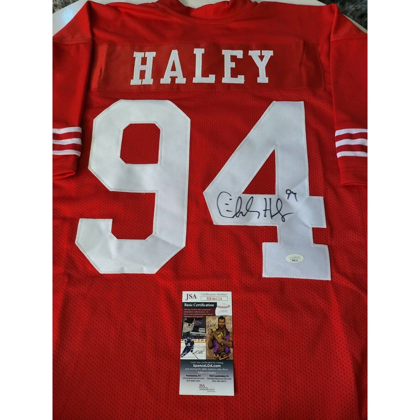 Charles Haley Autographed/Signed Jersey JSA COA San Francisco 49ers - TreasuresEvolved