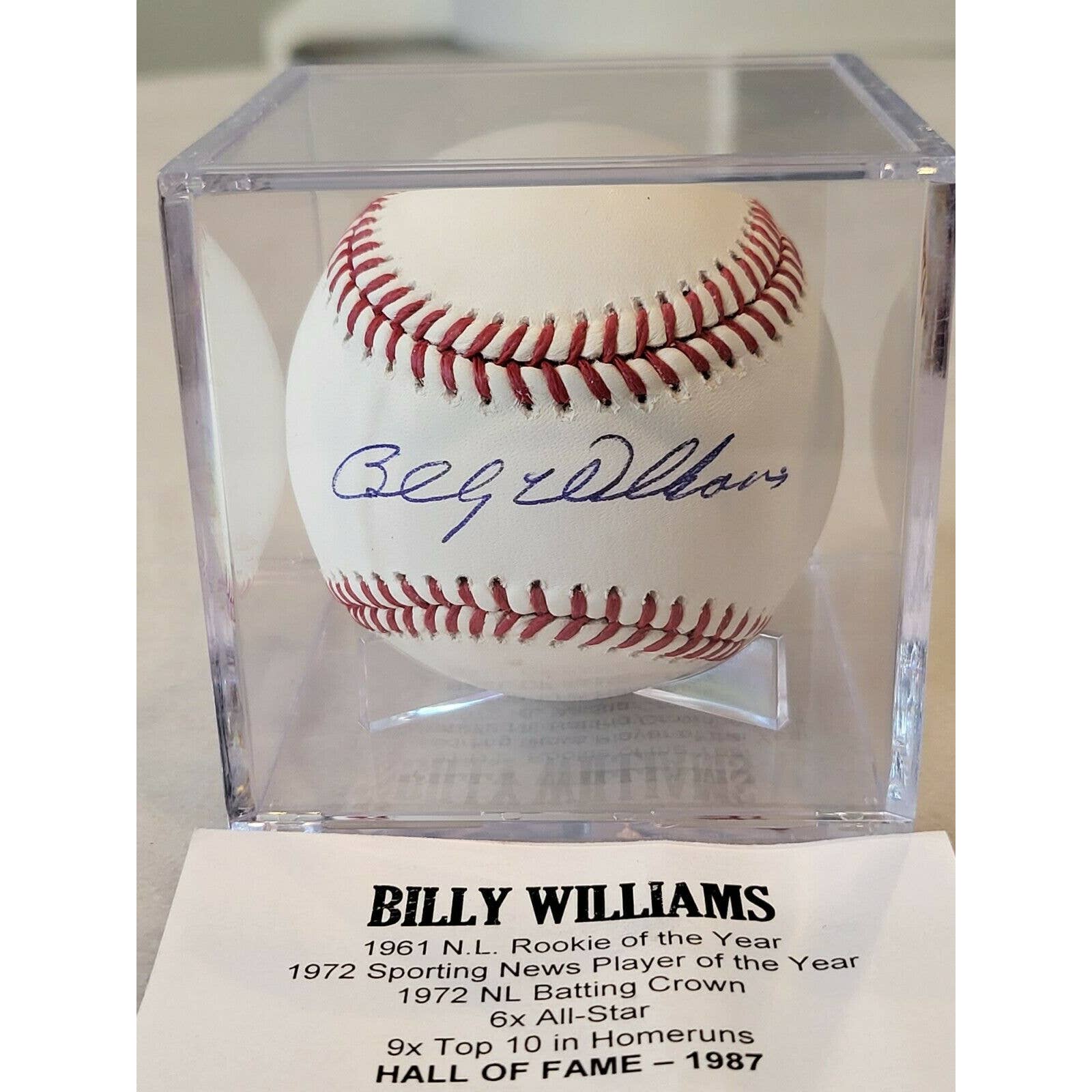 Billy Williams Autographed/Signed Baseball TRISTAR - TreasuresEvolved