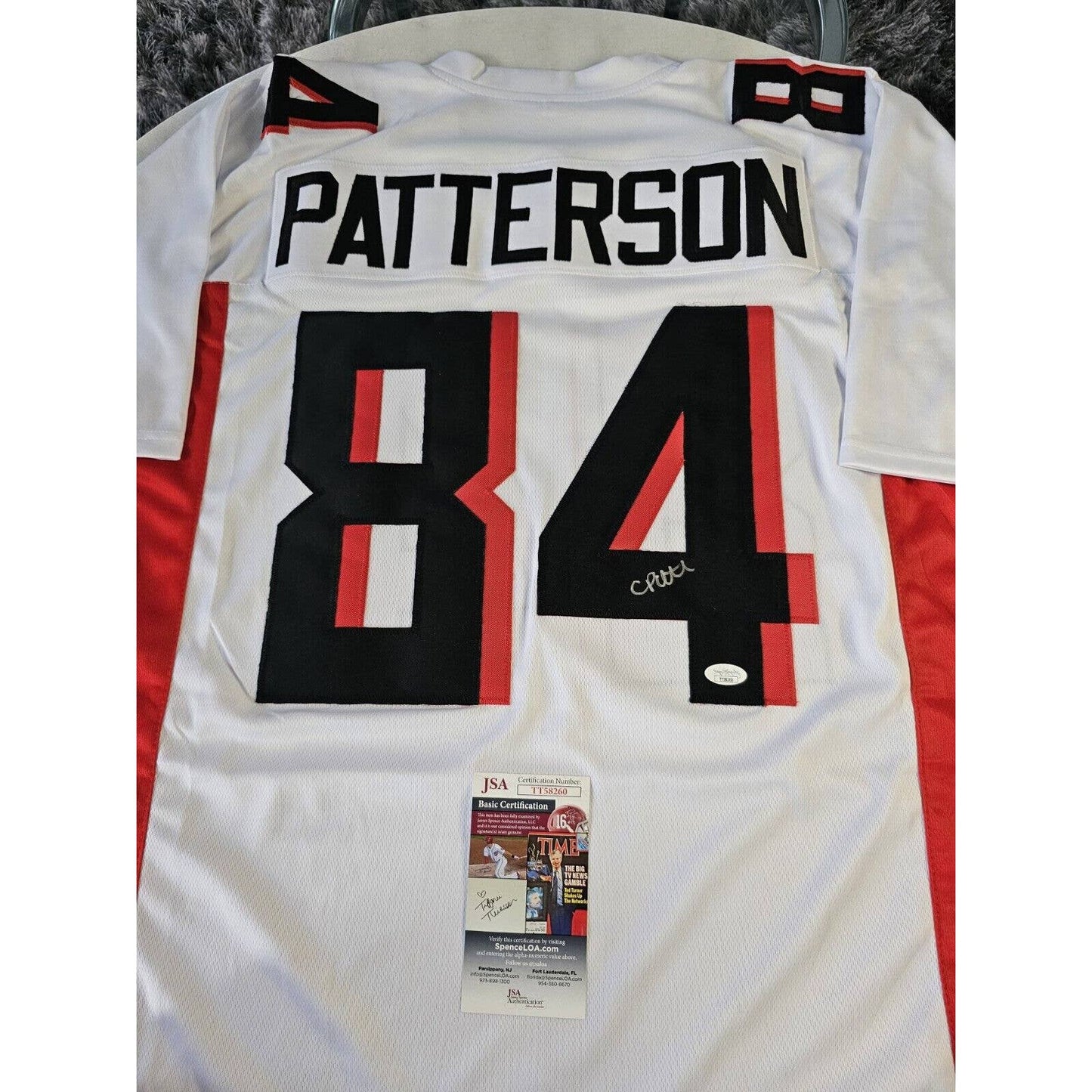 Corderrelle Patterson Autographed/Signed Jersey JSA COA Atlanta Falcons - TreasuresEvolved