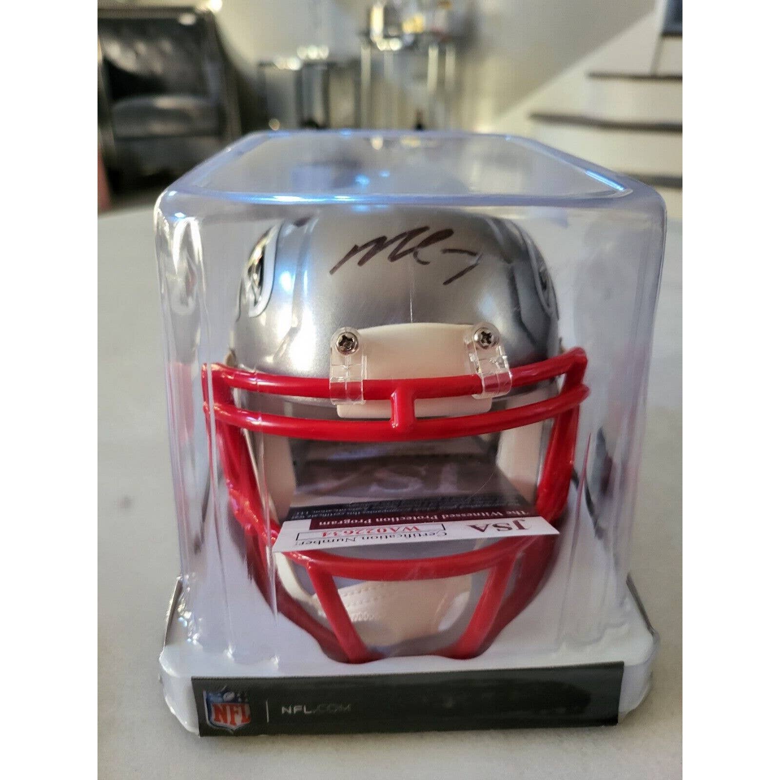 Michael Vick Autographed/Signed Mini Helmet JSA COA Atlanta Falcons Flash - TreasuresEvolved