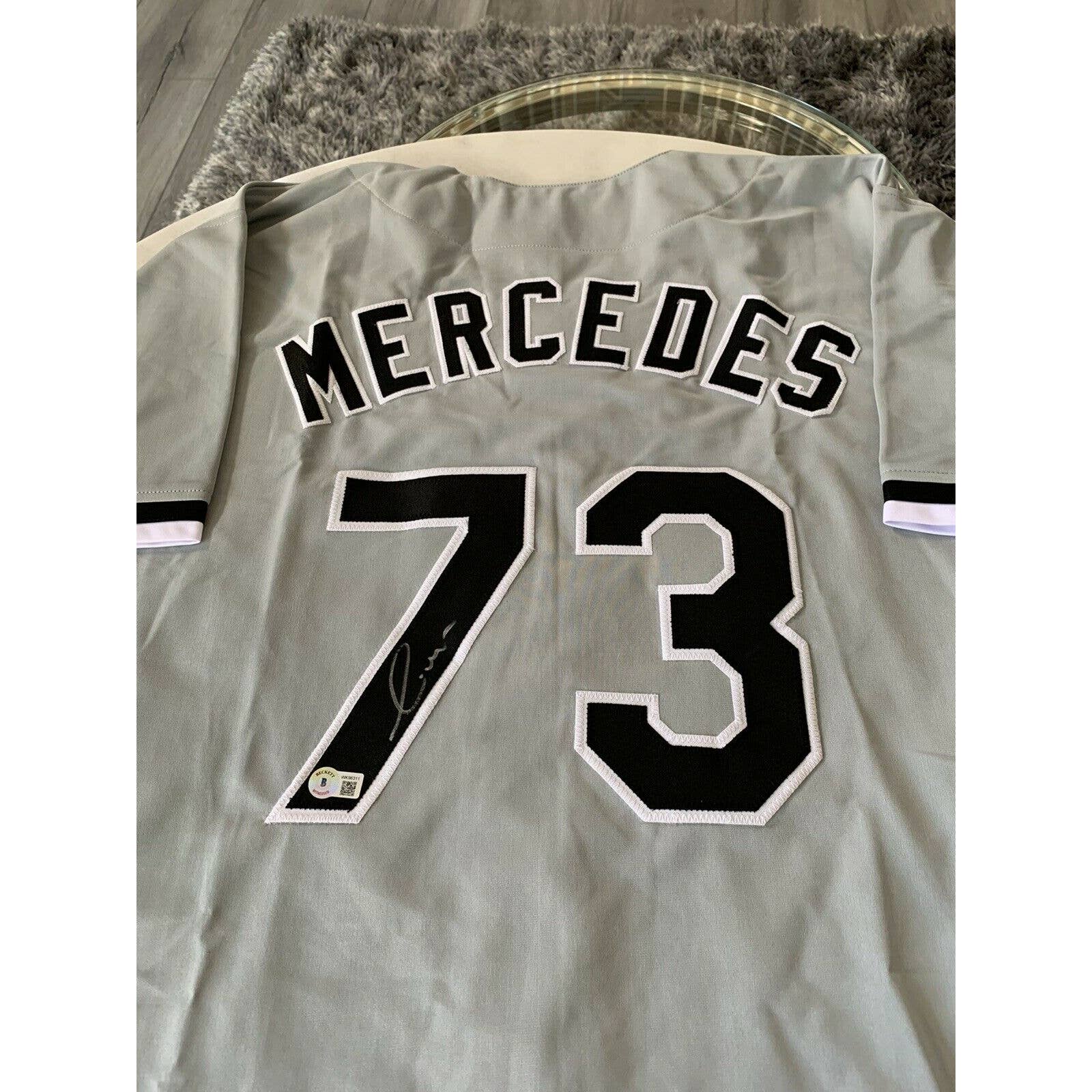 Yermin Mercedes Autographed/Signed Jersey Beckett Hologram Chicago White Sox - TreasuresEvolved