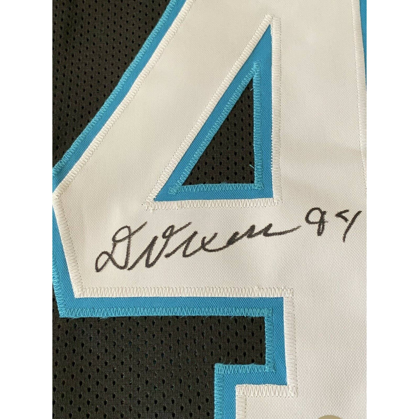 Daviyon Nixon Autographed/Signed Jersey Beckett Sticker Carolina Panthers - TreasuresEvolved