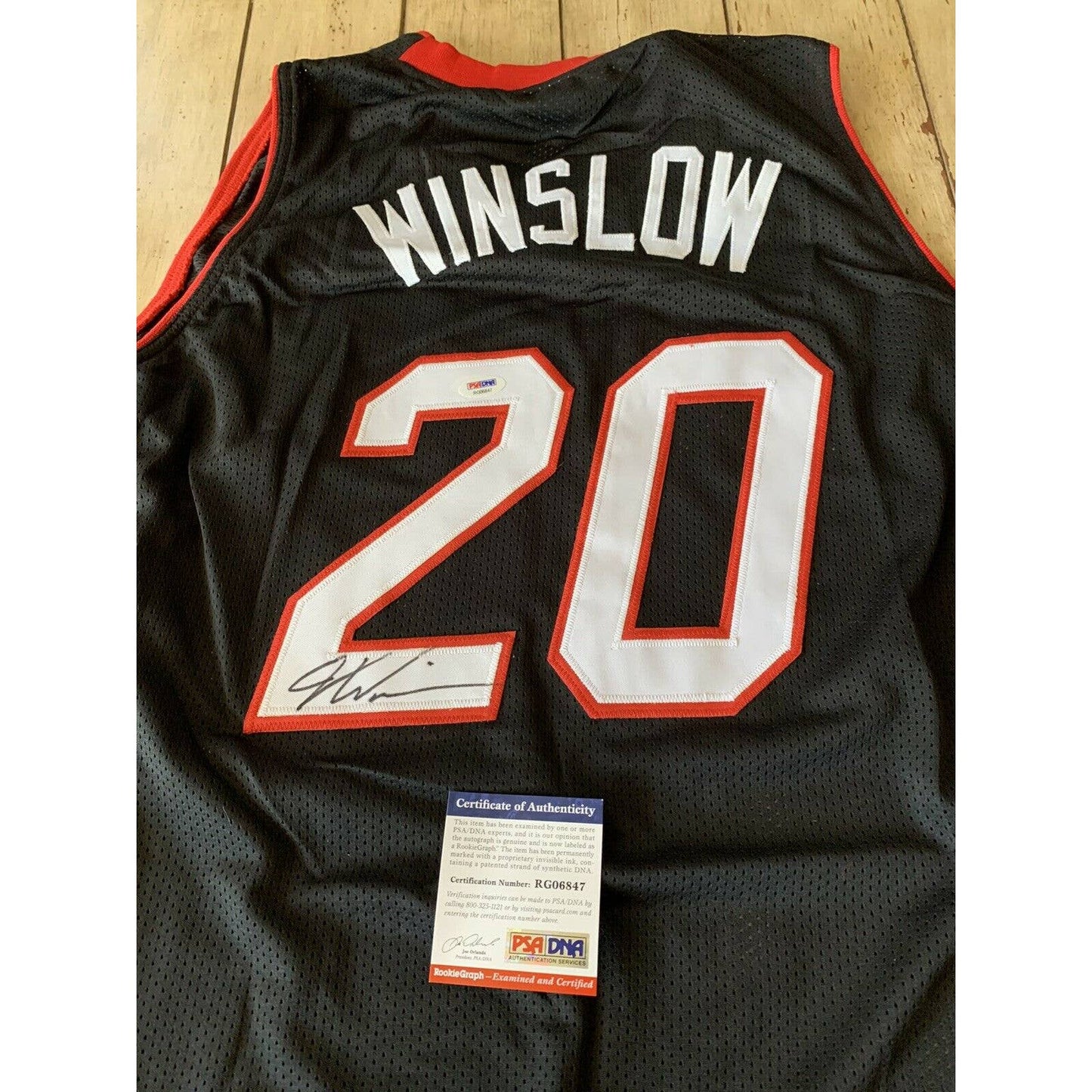 Justise Winslow Autographed/Signed Jersey PSA/DNA COA Miami Heat Justice - TreasuresEvolved