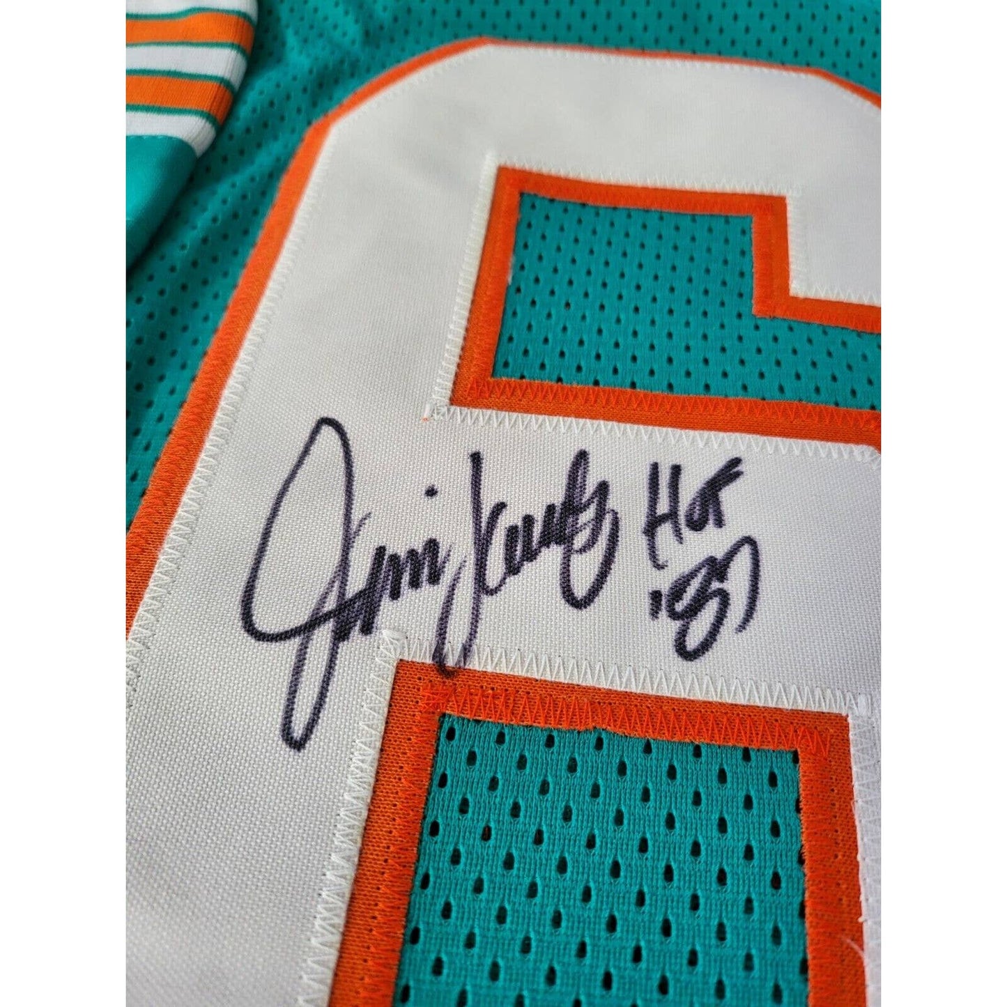Jim Langer Autographed/Signed Jersey JSA COA Miami Dolphins - TreasuresEvolved