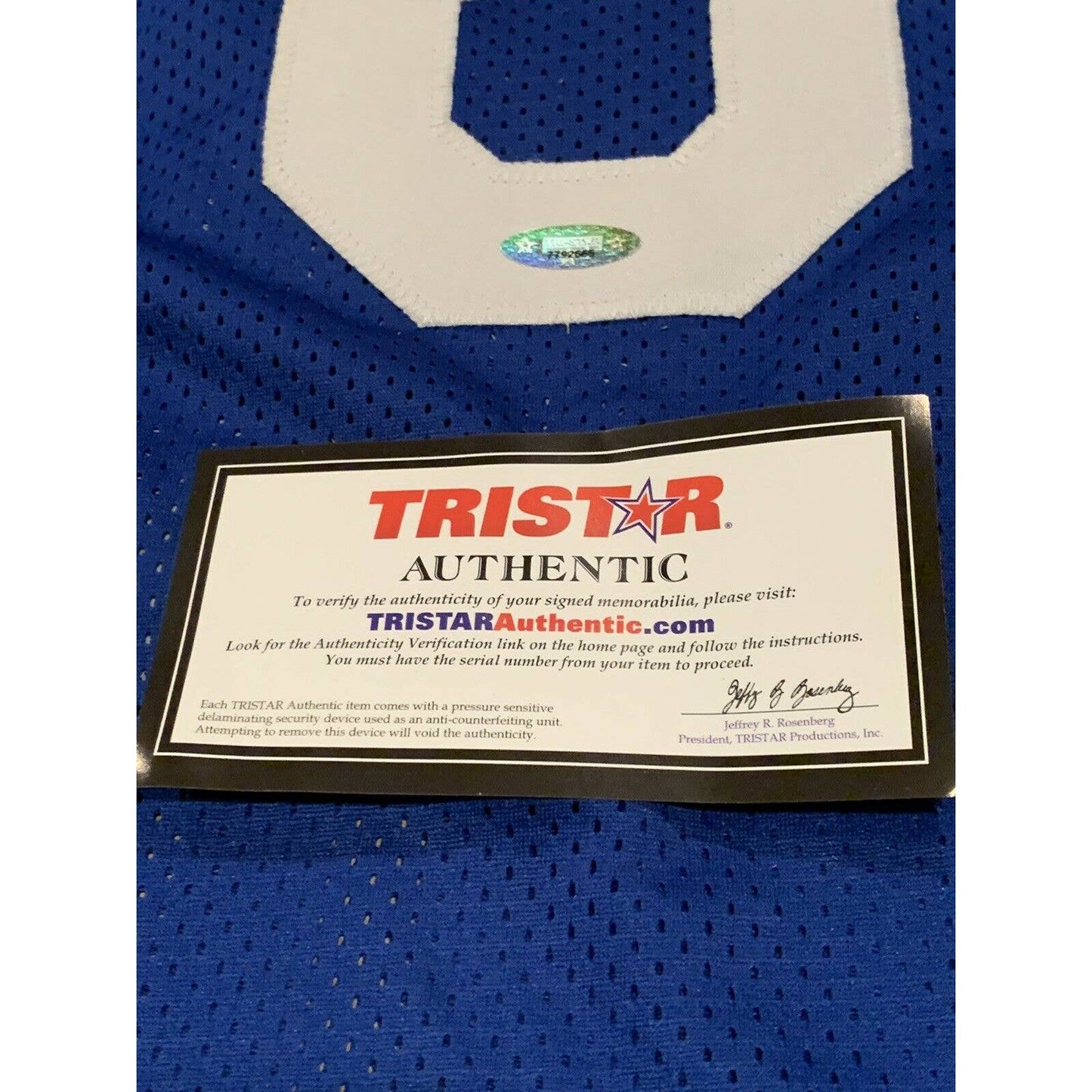 Jahlil Okafor Autographed/Signed Jersey TRISTAR Philadelphia 76ers - TreasuresEvolved