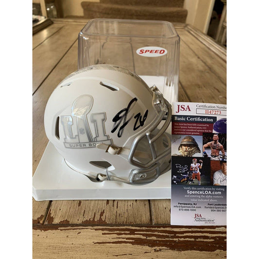 Devonta Freeman Autographed/Signed Mini Helmet COA Atlanta Falcons Devonte B - TreasuresEvolved