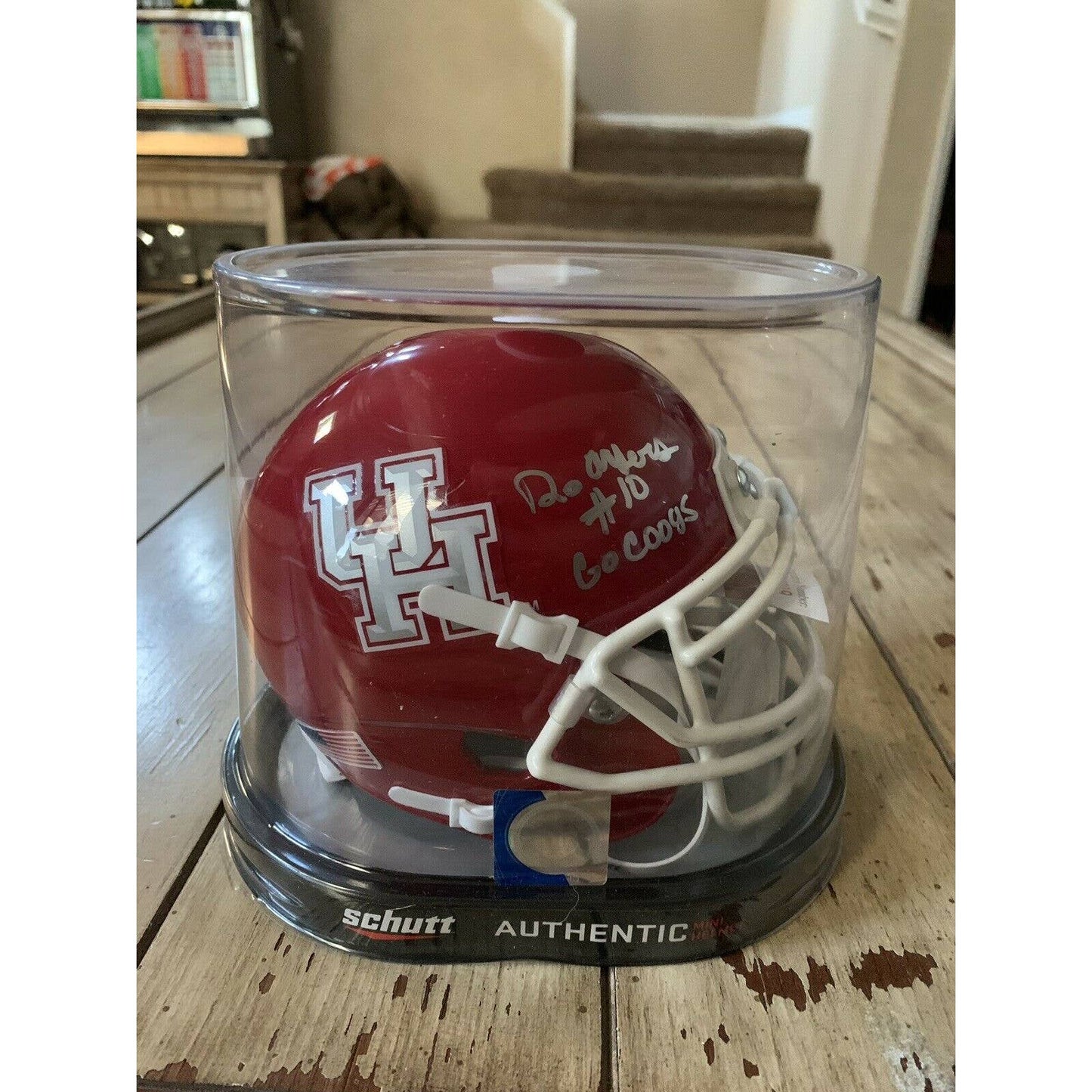 Demarcus Ayers Autographed/Signed Mini Helmet JSA COA Houston Cougars B - TreasuresEvolved