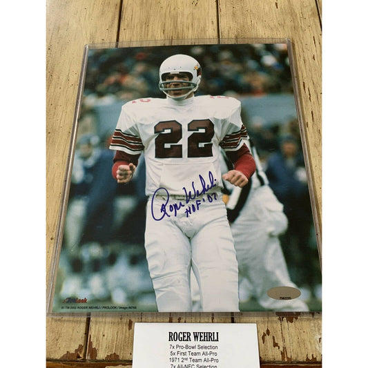 Roger Wehrli Autographed/Signed 8x10 Photo TRISTAR Arizona Cardinals Chicago - TreasuresEvolved