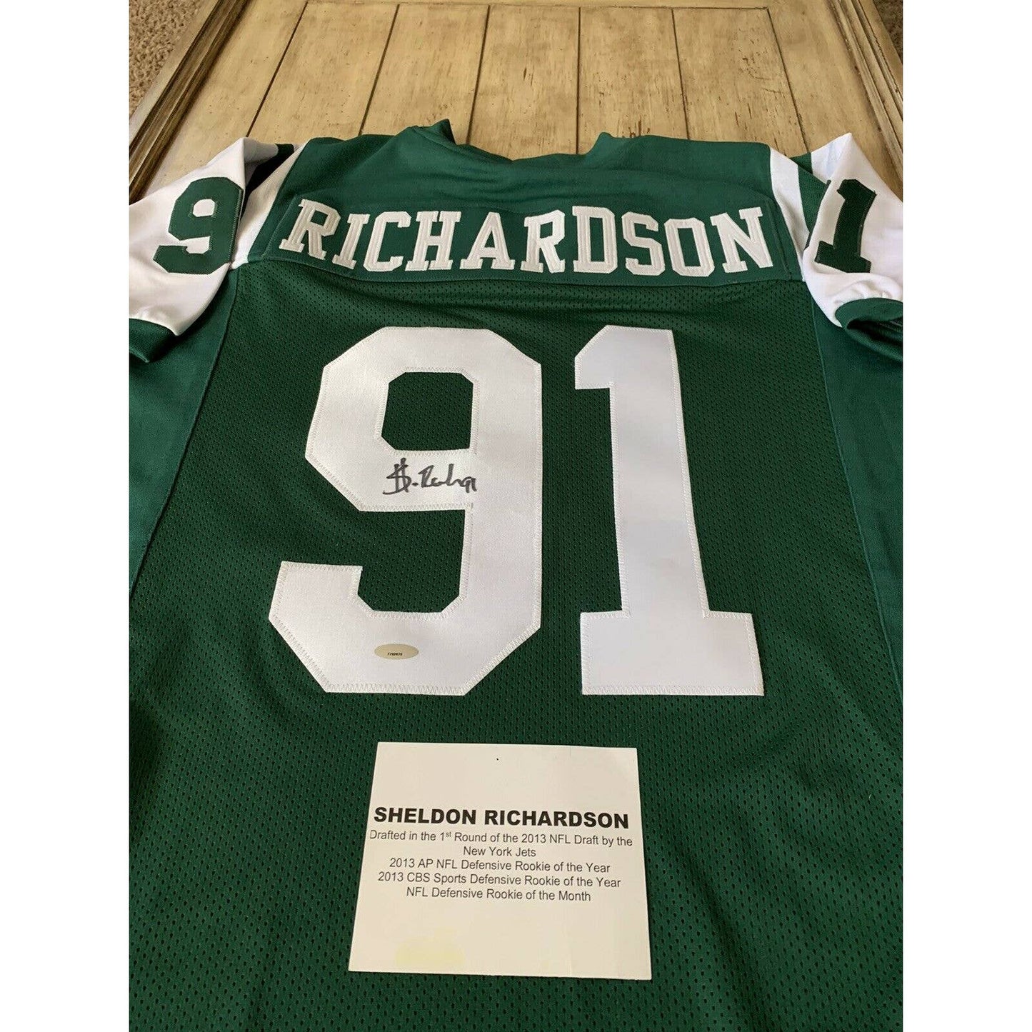 Sheldon Richardson Autographed/Signed Jersey TRISTAR New York Jets NY - TreasuresEvolved
