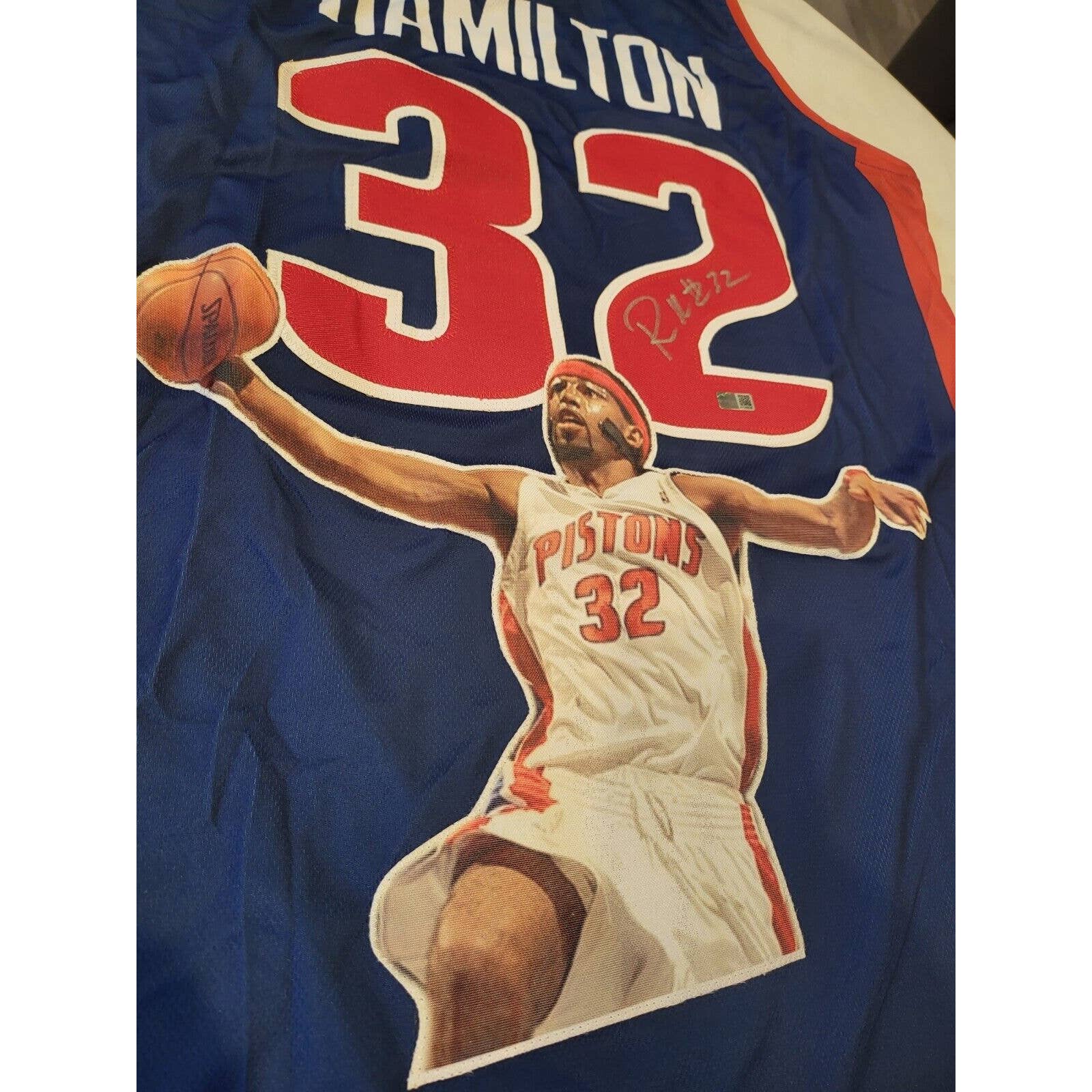 Richard "Rip" HamiltonAutographed/Signed Jersey Detroit Pistons - TreasuresEvolved