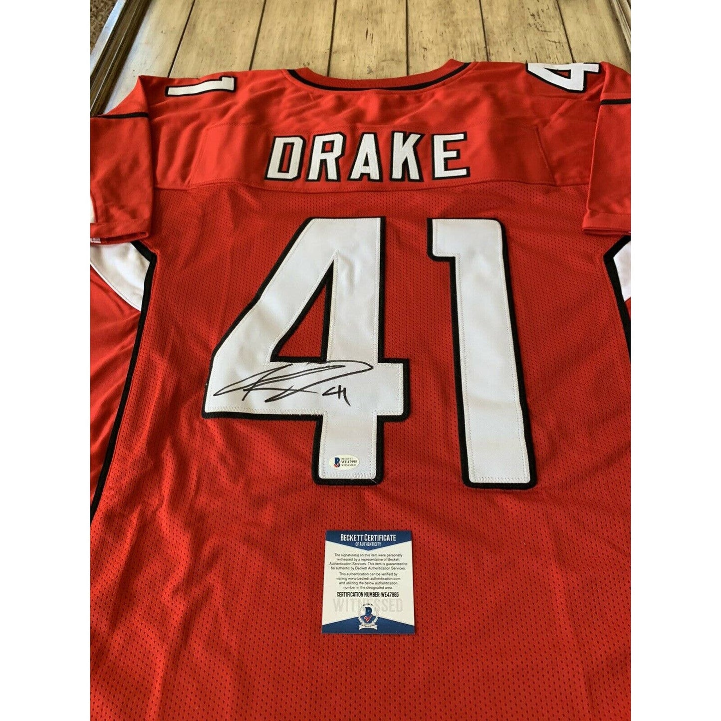 Kenyan Drake Autographed/Signed Jersey Beckett COA Arizona Cardinals - TreasuresEvolved