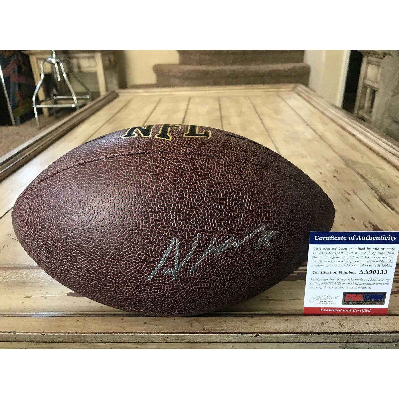 Allen Hurns Autographed/Signed Football PSA/DNA COA Dallas Cowboys Jaguars - TreasuresEvolved