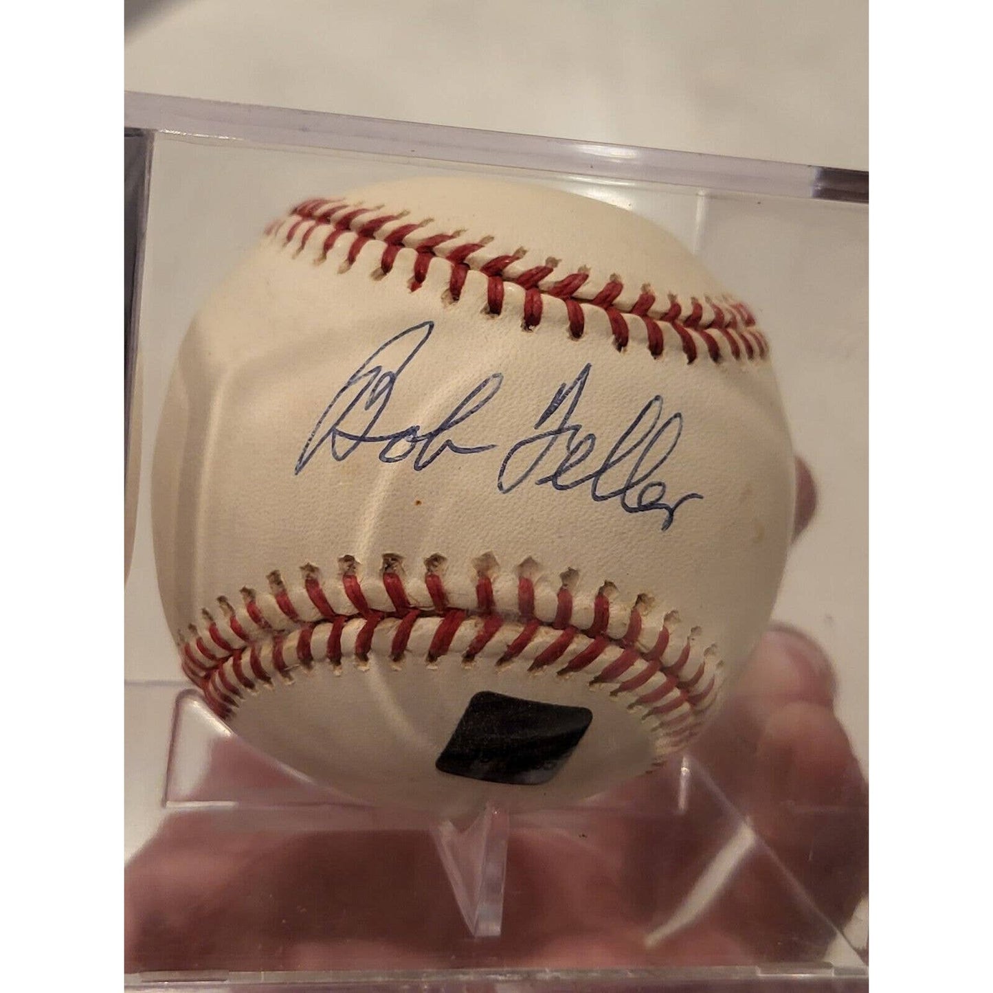 Bob Feller Autographed/Signed Baseball Topps Reserve - TreasuresEvolved