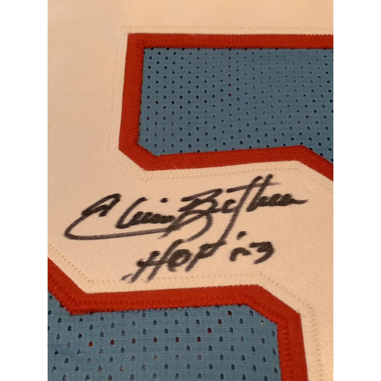 Elvin Bethea Autographed/Signed Jersey Houston Oilers - TreasuresEvolved