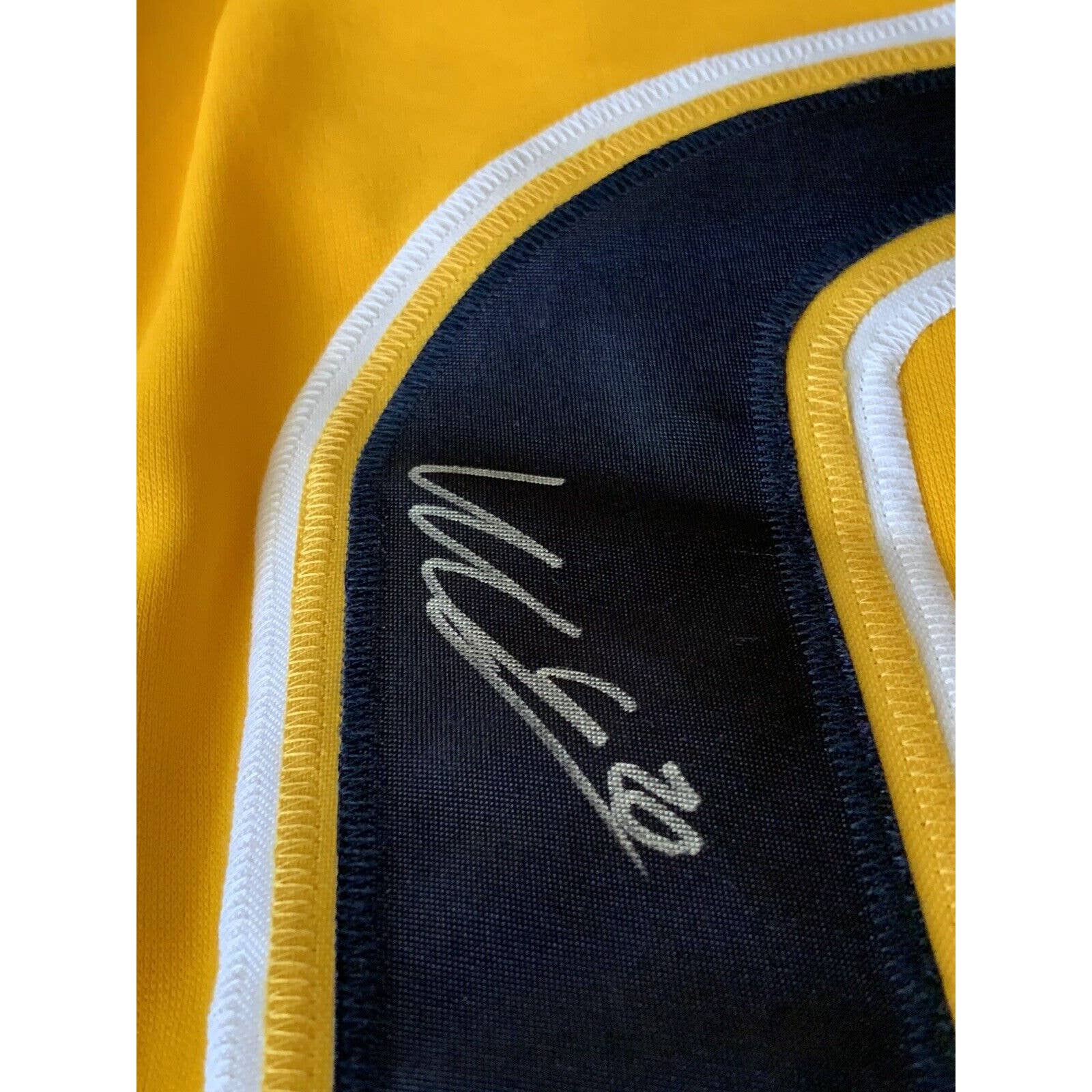 Miikka Salomaki Autographed/Signed Jersey Beckett Sticker Nashville Predators - TreasuresEvolved