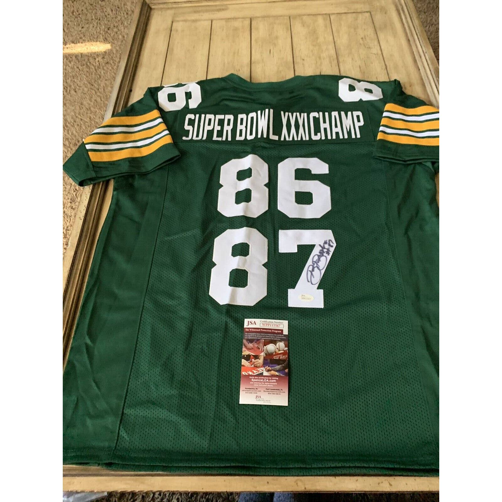 Robert Brooks Autographed/Signed Jersey JSA COA Green Bay Packers Legend - TreasuresEvolved