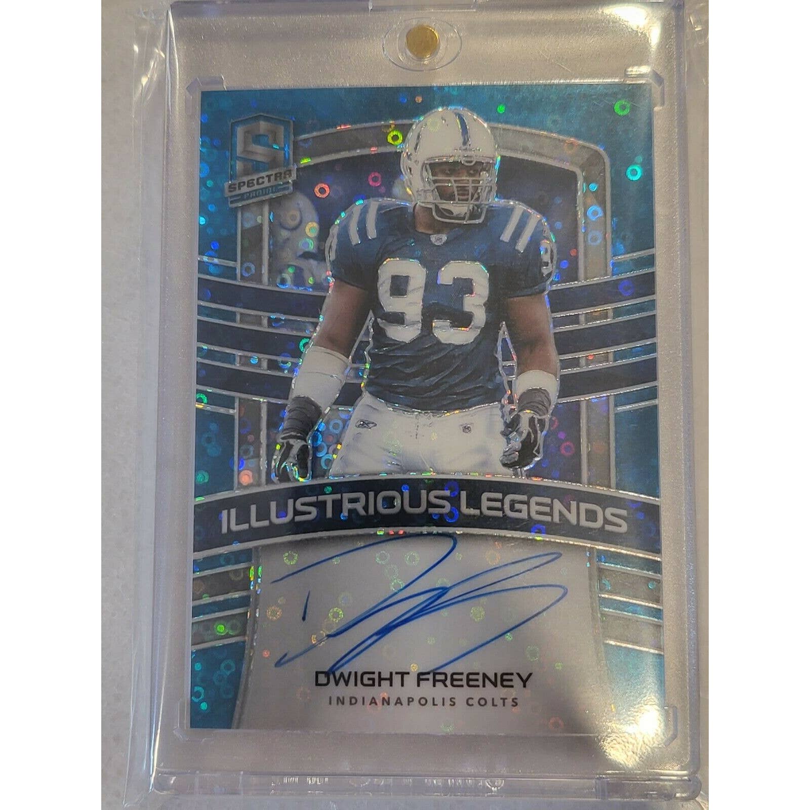 Dwight Freeney 2021 Spectra Auto /25. Indianapolis Colts. Illustrious Legends. - TreasuresEvolved