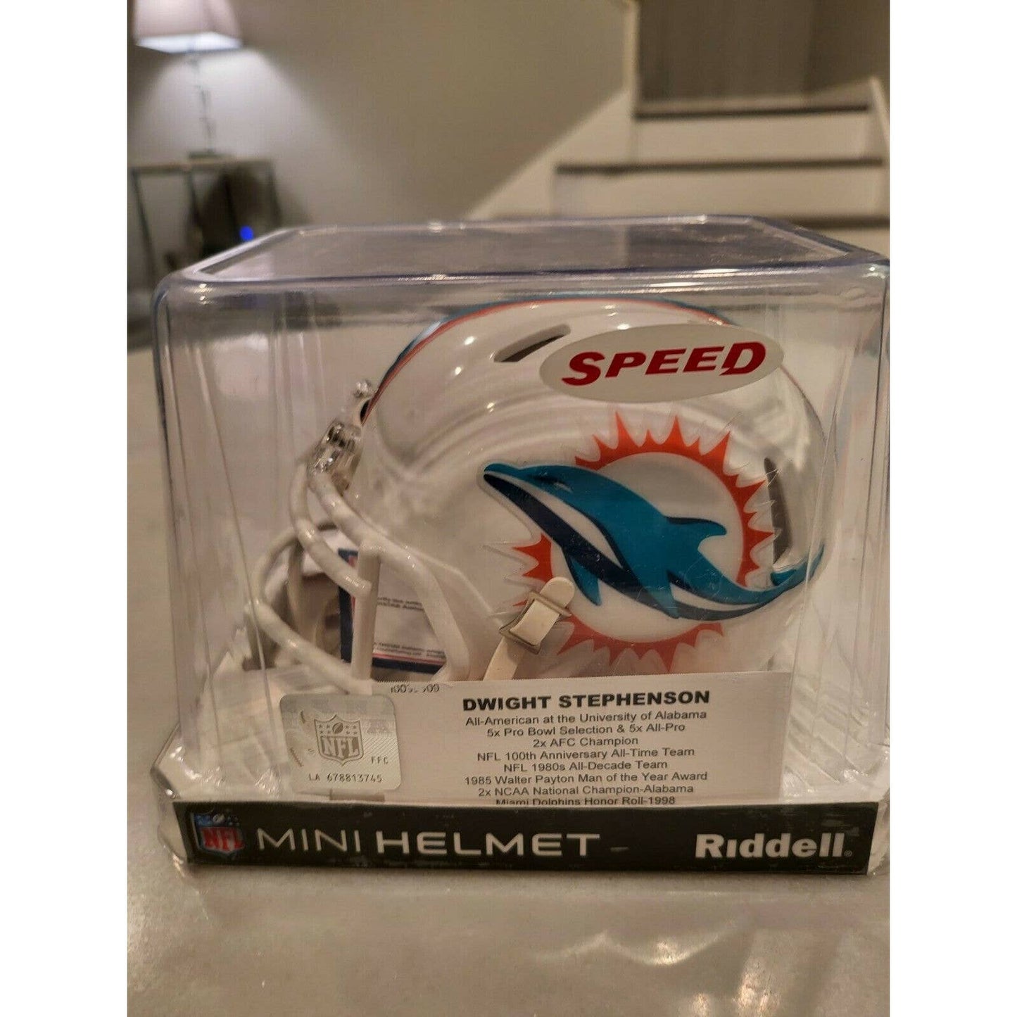 Dwight Stephenson Autographed/Signed Mini Helmet TRISTAR COA Miami Dolphins A - TreasuresEvolved