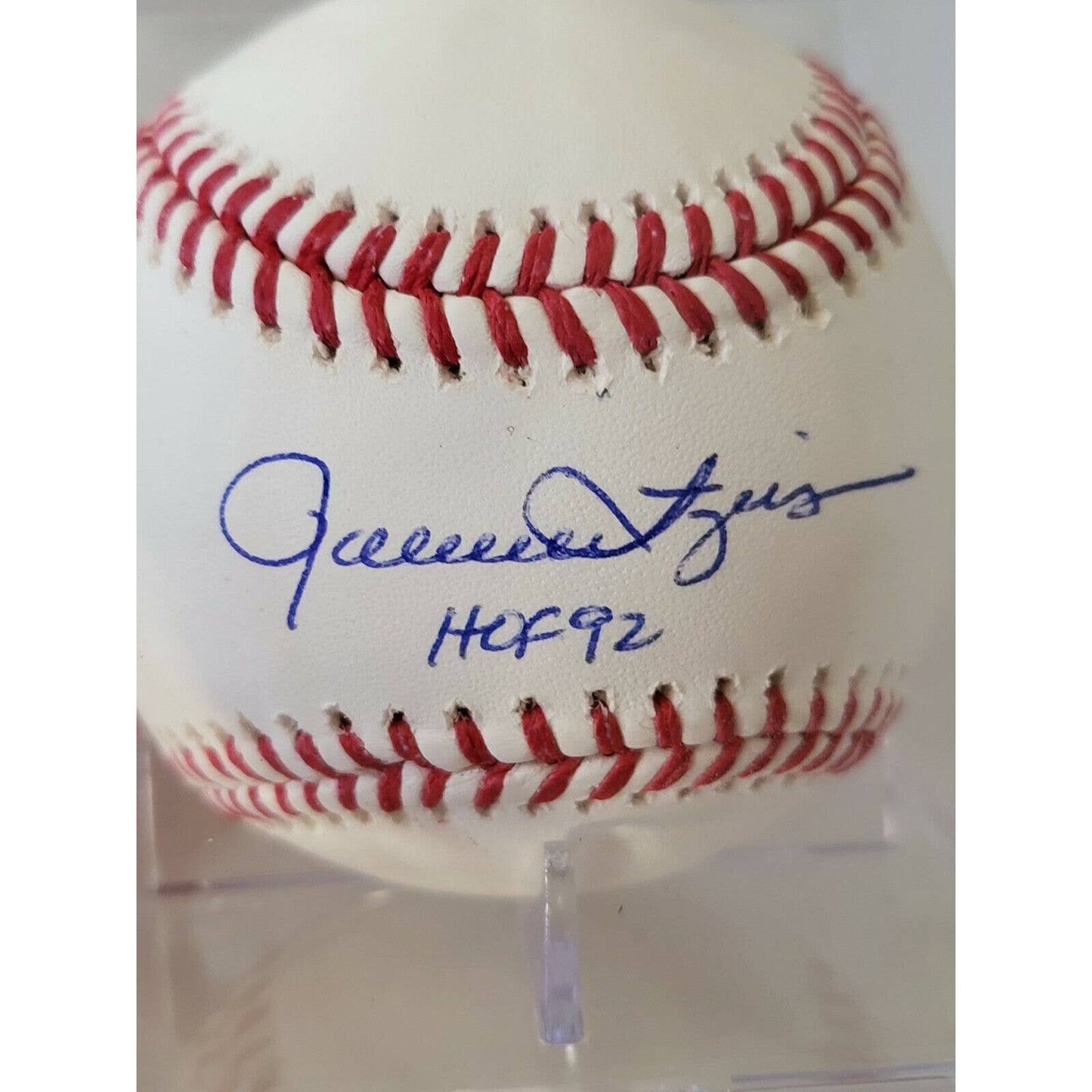 Rollie Fingers Autographed/Signed Baseball TRISTAR HOF 92 - TreasuresEvolved