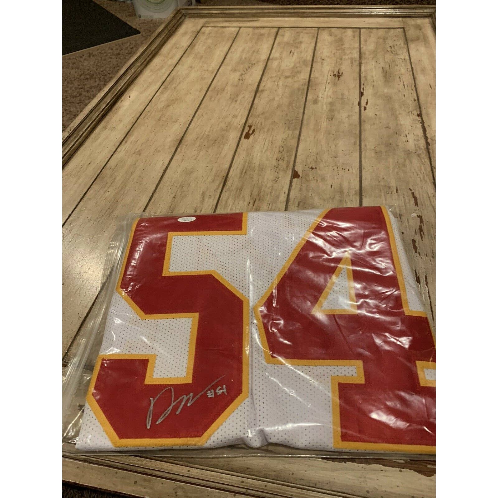 Damien Wilson Autographed/Signed Jersey JSA COA Kansas City Chiefs - TreasuresEvolved