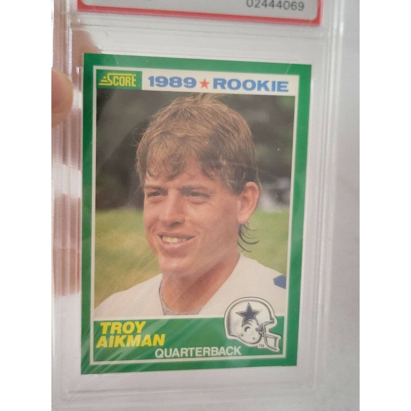1989 SCORE FOOTBALL TROY AIKMAN ROOKIE RC #270 PSA 9 MINT - TreasuresEvolved