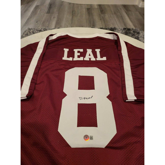 Demarvin Leal Autographed/Signed Jersey Beckett Sticker Texas A&M Aggies - TreasuresEvolved