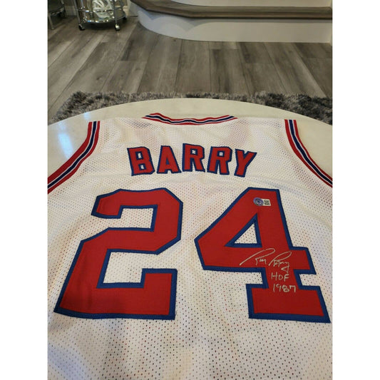 Rick Barry Autographed/Signed Jersey Beckett The Miami Greyhound NJ Nets - TreasuresEvolved