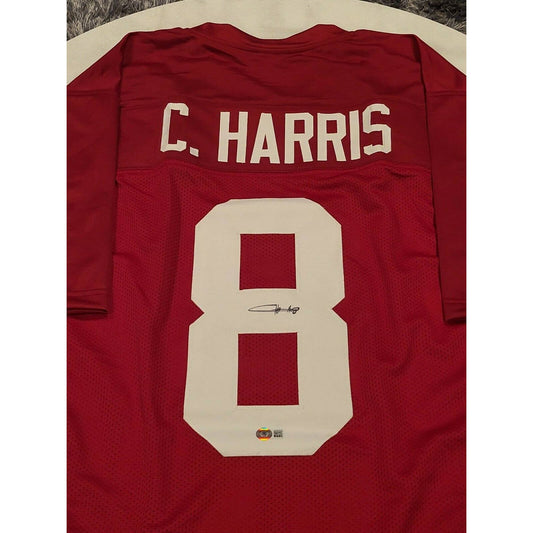 Christian Harris Autographed/Signed Jersey Beckett Sticker Alabama Crimson Tide - TreasuresEvolved