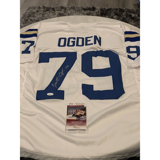 Jonathan Ogden Autographed/Signed Jersey JSA COA UCLA Bruins - TreasuresEvolved