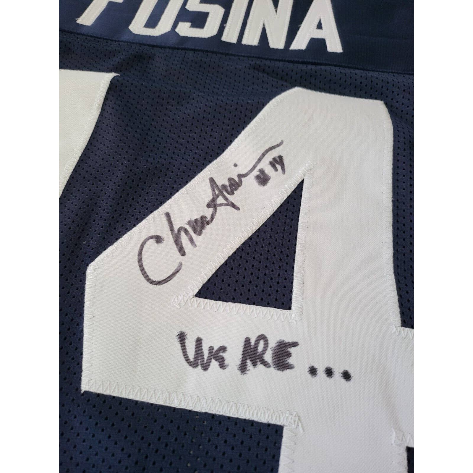 Chuck Fusina Autographed/Signed Jersey Penn State St Nittany Lions - TreasuresEvolved