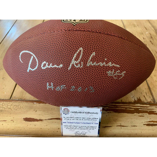 Dave Robinson Autographed/Signed Football Schwartz COA Green Bay Packers - TreasuresEvolved