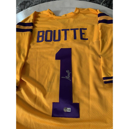 Kayshon Boutte Autographed/Signed Jersey Beckett Sticker LSU Tigers - TreasuresEvolved