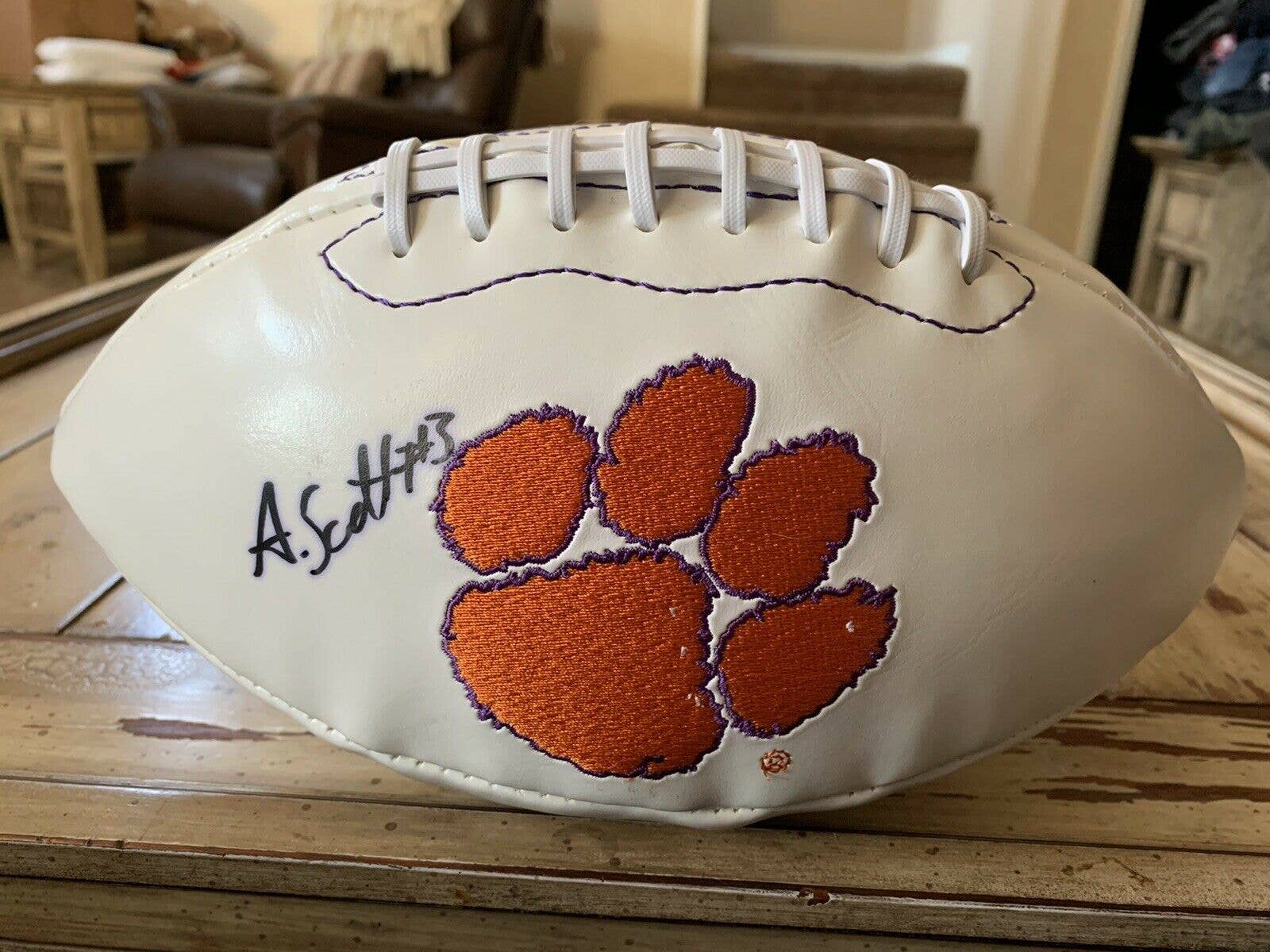 Artavis Scott Autographed/Signed Football PSA/DNA Sticker Clemson Tigers - TreasuresEvolved
