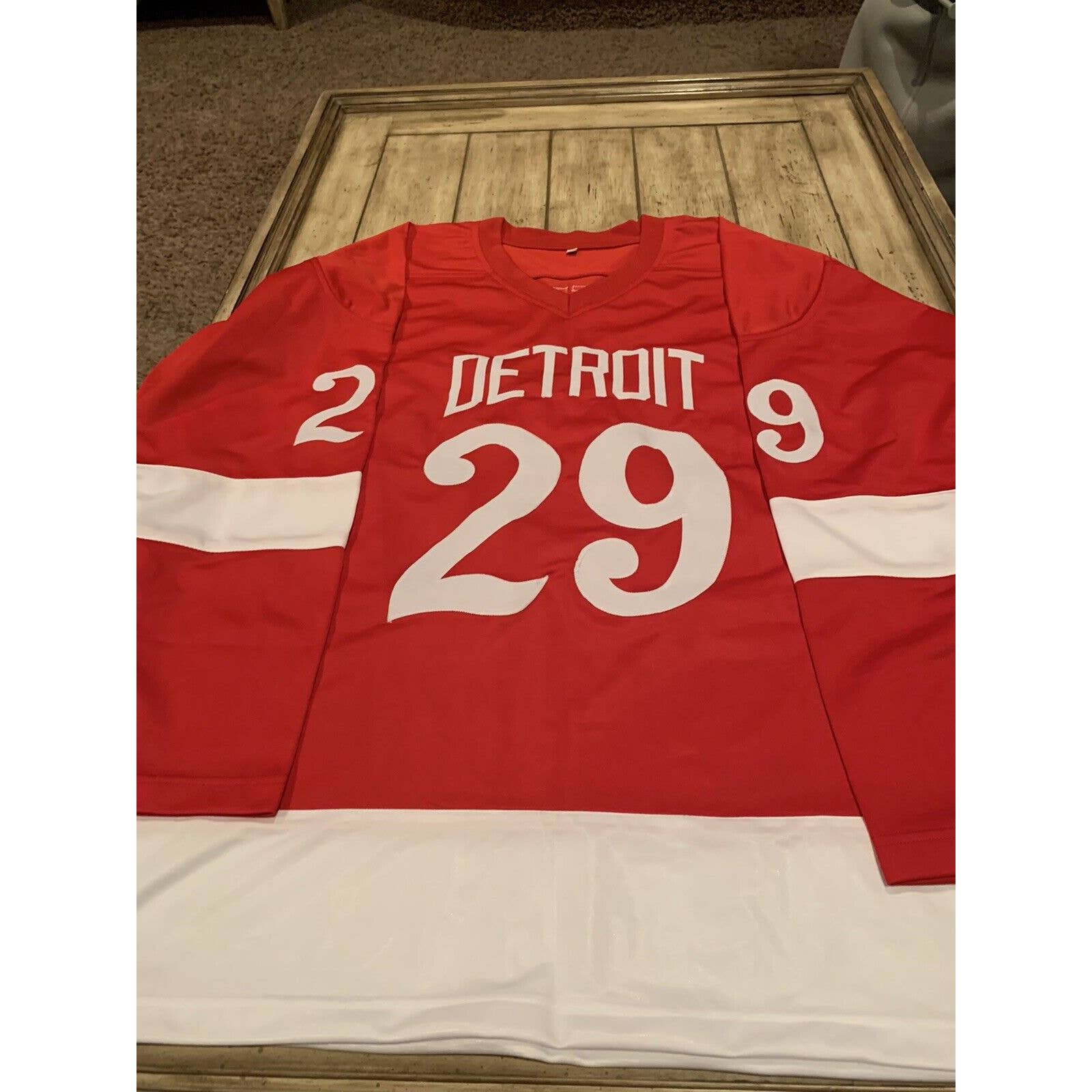Jim Rutherford Autographed/Signed Jersey Beckett COA Detroit Red Wings - TreasuresEvolved