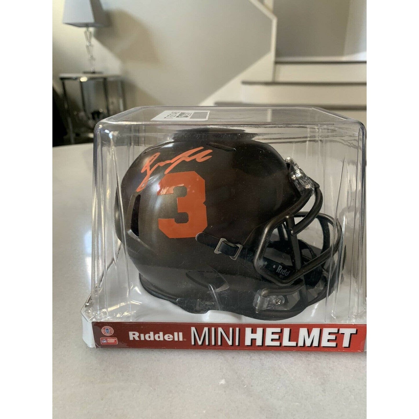 Drew Lock Autographed/Signed Mini Helmet Beckett COA Denver Broncos A - TreasuresEvolved