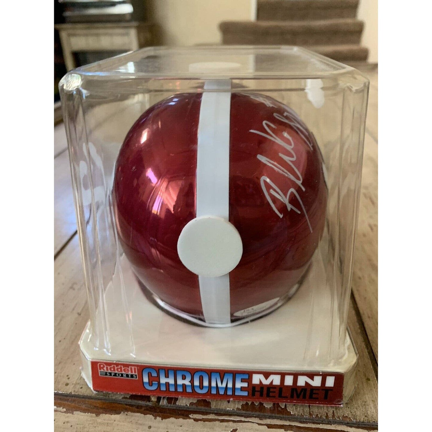 Blake Sims Autographed/Signed CHROME Mini Helmet JSA COA Alabama Crimson Tide B - TreasuresEvolved