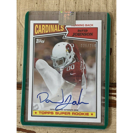 DAVID JOHNSON 2015 TOPPS SUPER ROOKIE 1987 RETRO AUTO RC 241/250 AUTOGRAPH - TreasuresEvolved