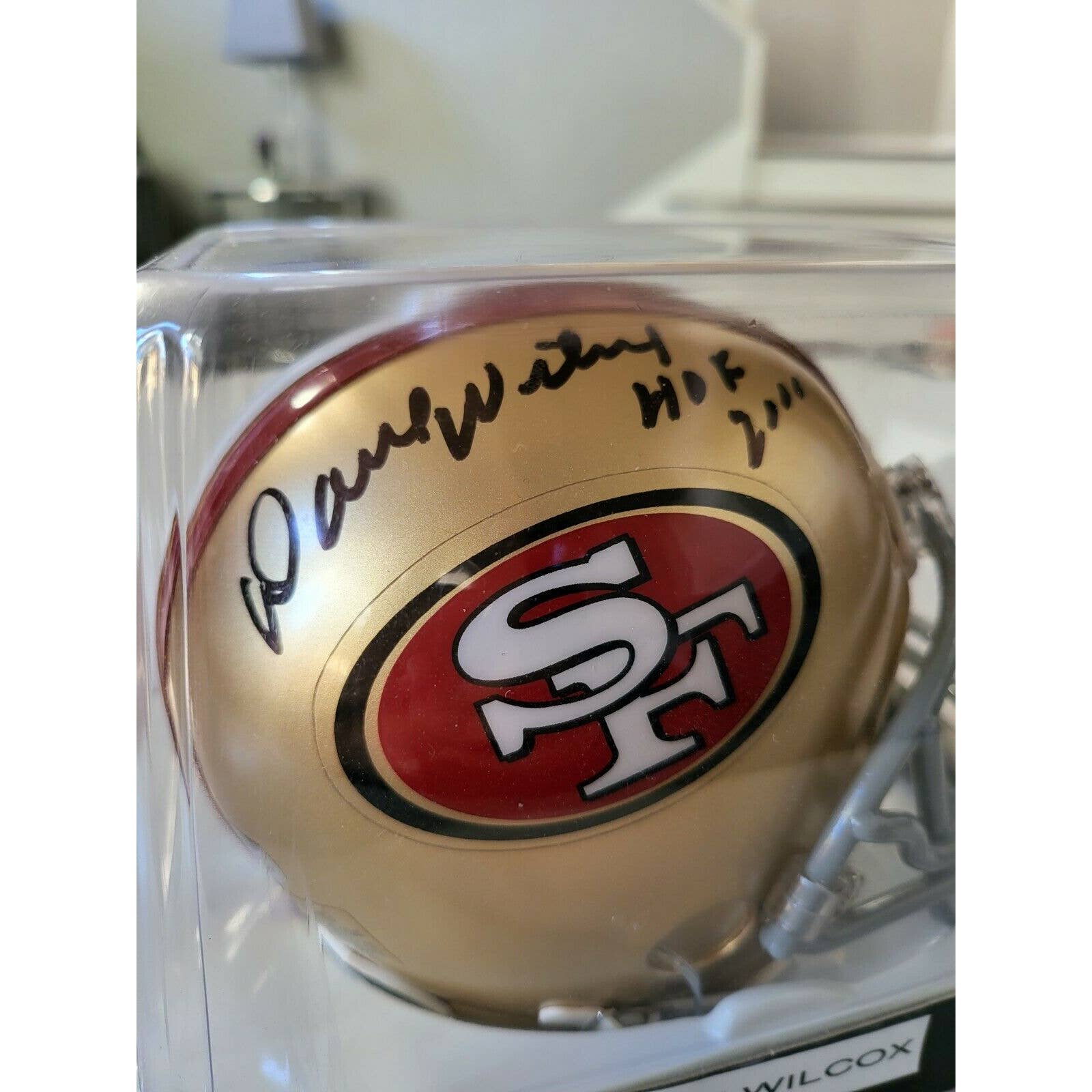 Dave Wilcox Autographed/Signed Mini Helmet San Francisco 49ers C - TreasuresEvolved