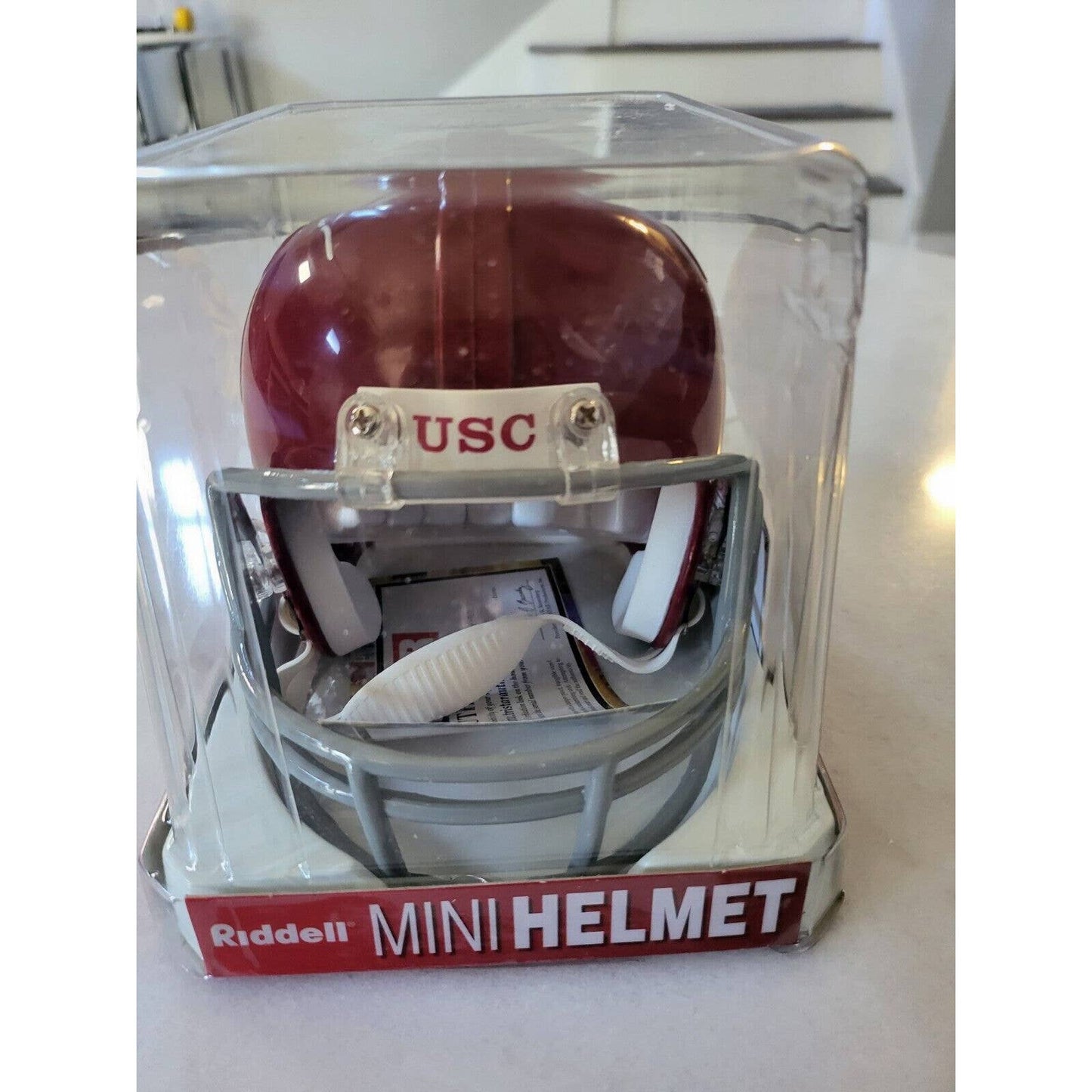 Keith Rivers Autographed/Signed Mini Helmet TRISTAR USC Trojans - TreasuresEvolved