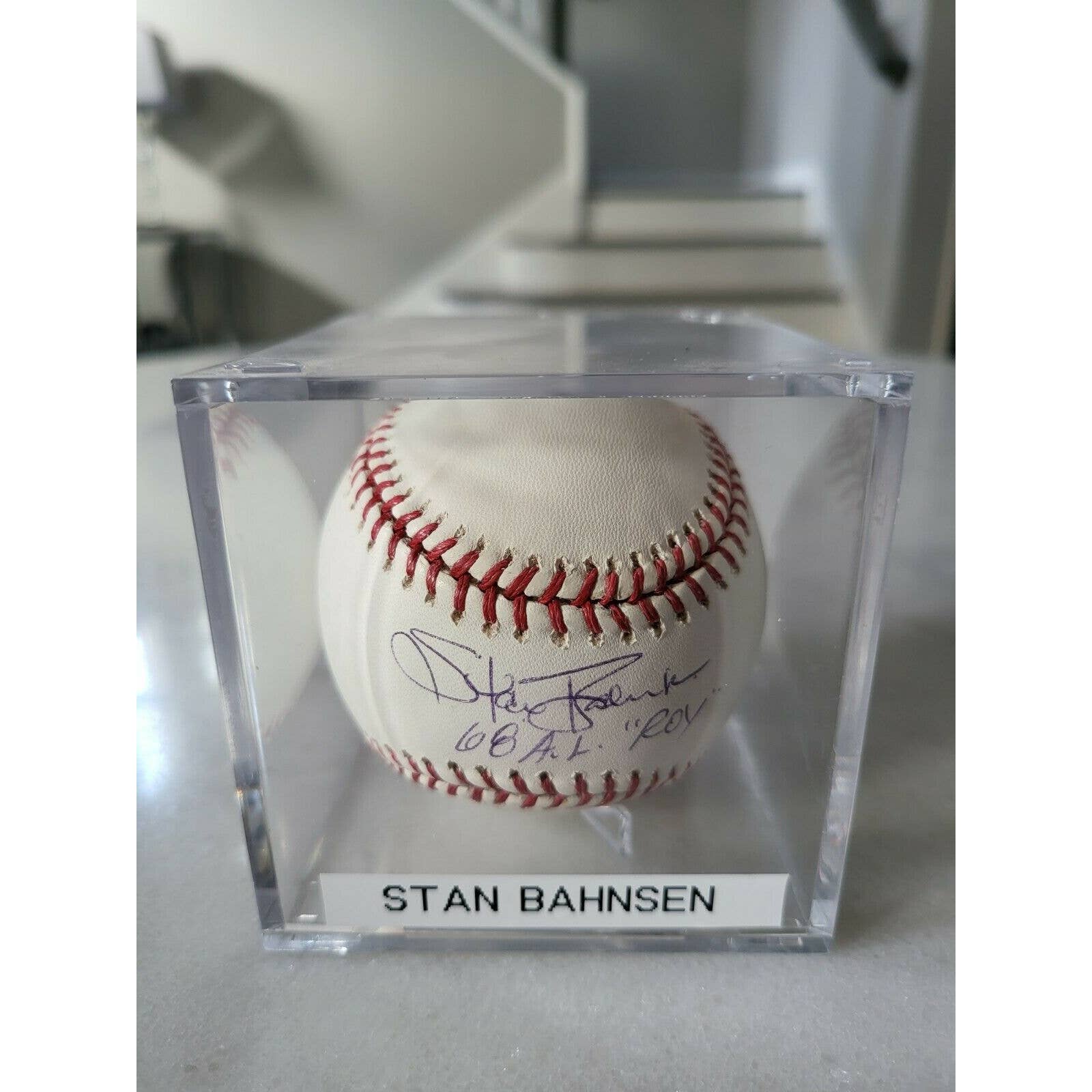 Stan Bahnsen Autographed/Signed Baseball TRISTAR 68 AL ROY - TreasuresEvolved