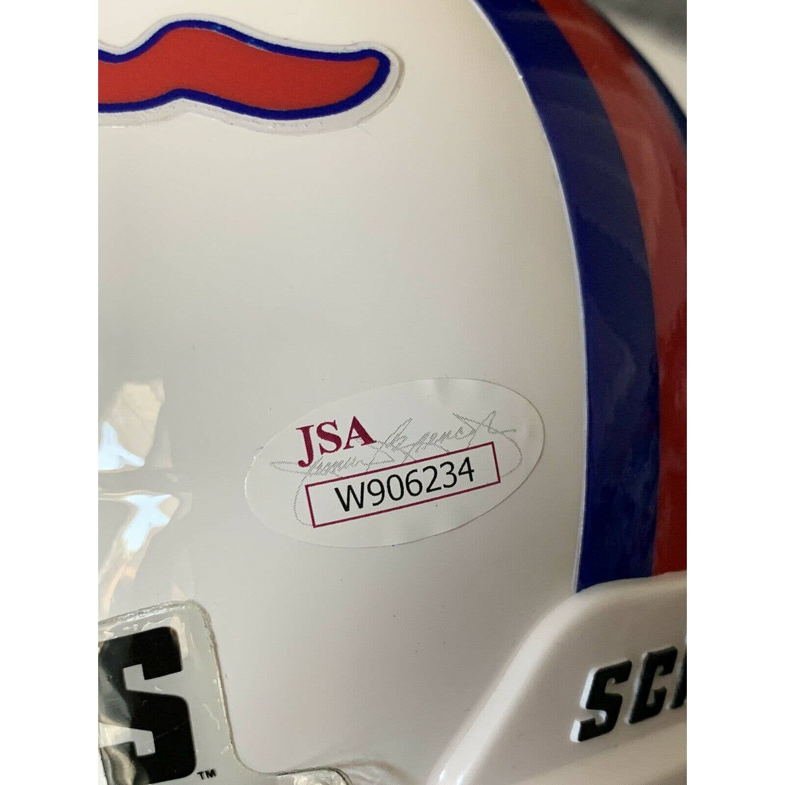 Lance Mcilhenny Autographed/Signed Mini Helmet JSA COA SMU Mustangs - TreasuresEvolved