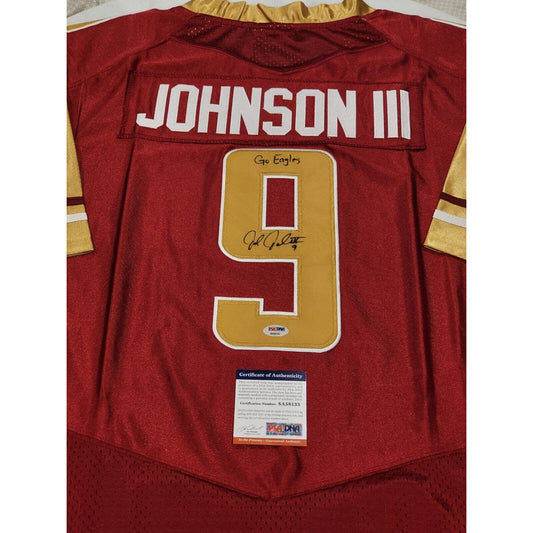 John Johnson III Autographed/Signed Jersey PSA/DNA COA Boston College Eagles - TreasuresEvolved