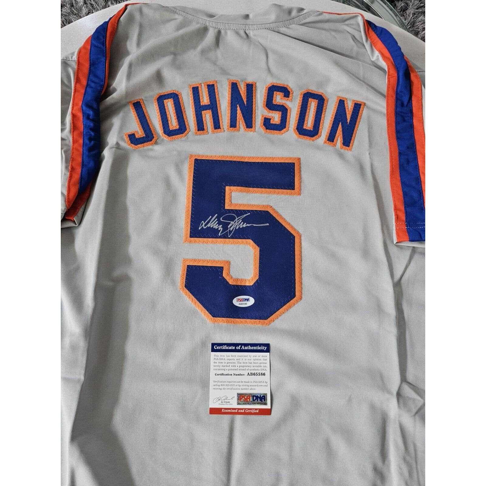 Davey Johnson Autographed/Signed Jersey PSA/DNA COA New York Mets NY - TreasuresEvolved