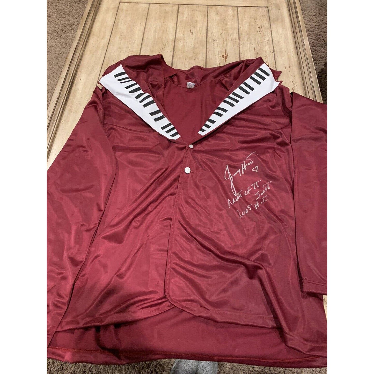 Jimmy Hart Autographed/Signed Jacket PSA/DNA COA Mouth Of The South - TreasuresEvolved