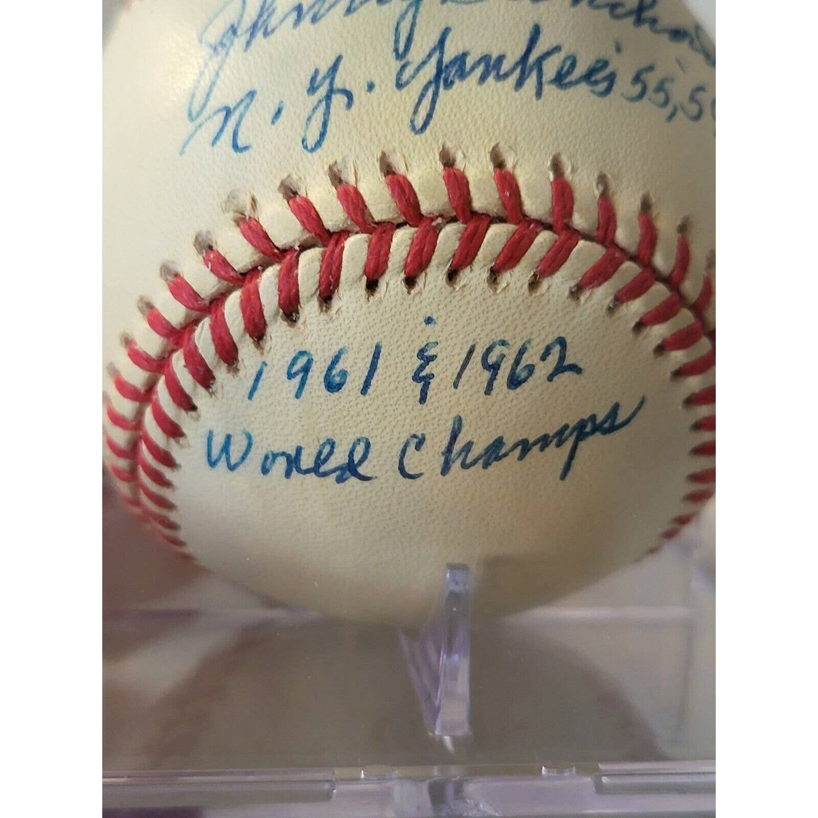 Johnny Blanchard Autographed/Signed Baseball TRISTAR Limited 12/12 - TreasuresEvolved